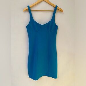 Zara Electric Blue Dress size M Bra Top